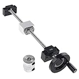 CNCMANS SFU1204 300mm Kugelumlaufspindel Set 12mm Gewindespindel Edelstahl Linearführung mit BK10/BF10 Unterstützung+8x80mm Handrad+Kupplung+Muttergehäuse, CNC Teile für Fräsmaschine