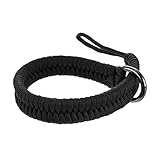 WJAJOY Kamera Handschlaufe - handgeflochten,sicher und verstellbar Kameragurt fürs Handgelenk geeignet für Canon, Nikon, Sony, Fujifilm, Olympus, Leica etc （Schwarz）
