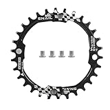 CYSKY Kettenblatt 104 BCD 30 Zähne Narrow Wide Fahrrad Einzelkettenblatt für 9 10 11 Geschwindigkeit, für Rennrad Mountainbike BMX MTB Ebike (Schwarz)