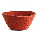 Én Gry & Sif Filzschale, Dekoschale, Osternest, Osterdeko, hand-made, fair-trade I rostrot