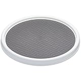 Copco Basics Drehbares Tablett, Küchen- und Regal-Ordnungshelfer, Groß - 30 cm, Weiß/Grau