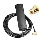 Eightwood DAB+ Auto FM AM Radio Windschutzscheiben Patch Antenne 17dbi + 3M DAB Antenne SMB Anschluss Kabel für Pioneer Alpine Clarion Digital Radio FM Tuner