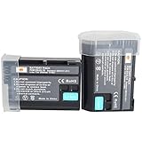 DSTE 2-Pack EN-EL15 Ersatz Batterie Akku Kompatibel für Nikon 1 V1,D7200,D7100,D750,D600,D7000,D800E,D810A Digital SLR Kamera,Battery Grip MB-D11,MB-D12,MB-D15,MB-D17