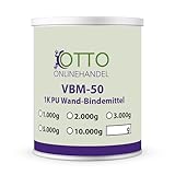 VBM-50 1K PU Steinteppich Wand Bindemittel Sockel Treppe Boden Versiegelung Betonversiegelung Bodenversiegelung flexibel (1kg, Farblos)