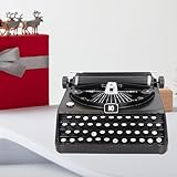 Antike Schreibmaschine Modell Schwarz Retro Vintage Tragbare Manuelle Requisiten Modell Dekoration Ornamente für Zuhause