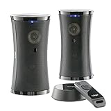 VSG24 SP-4780 Design Funk Lautsprecher Set mit Fernbedienung – Tragbarer Audio Speaker, Reichweite bis 100 Meter, Kabellos, Plug&Play, IPX3 - Schwarz