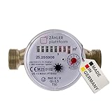 ZÄHLER plattform Wasserzähler 2025 Wasseruhr MADE IN GERMANY Qn 1,5 BL 110 mm 3/4 Zoll