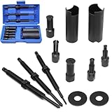 BEASAFY 12-Teiliger Innenlager Abzieher Satz, 9-23 mm Lagerabzieher Innen Motorrad, Fahrrad Innenabzieher mit 5 Größen Spannzangen, Reparaturwerkzeuge für Motorradräder Fahrradlager