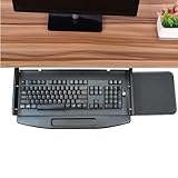Unter-Desk-Tastaturablage Mit Mauspad, Ergonomische Tastatur-Schublade, Spart Platz Auf Dem Schreibtisch, Dauerhaft, Stabil, Ausziehbare Tastaturablage Für Zuhause Oder Das Büro Etc