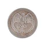 Garneck Ja Nein Herausforderung Münze Schädel Muster Stereoskopische Prägung Antike Kupfer Souvenir Sammlung Münze für Werfen Spiel Sammler