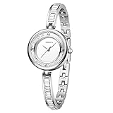 OIDEA Damen Uhren Kristall Armbanduhr: Silber Strass Armbanduhr Elegant Analog Quarz Damenuhr aus Edelstahl Verstellbar Wasserdicht Geschenk für Frauen Freundin Schwester Mutter