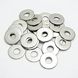 25 Stück M8 Edelstahl Unterlegscheiben 8,4 x 24 mm,Stärke 2 mm, DIN 9021/ ISO 7093 V2A, A2, VA, große Scheiben, Karosseriescheiben