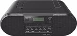 Panasonic RX-D500EG-K CD Boom Box (Radio UKW, CD Player, Netz- und Batteriebetrieb, Sleep Timer) schwarz