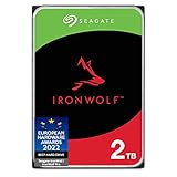 Seagate IronWolf 2 TB interne Festplatte, NAS HDD, 3.5 Zoll, 5900 U/Min, CMR, 64 MB Cache, SATA 6 GB/s, silber, 3 Jahre Data Rescue Service, FFP, Modellnr.: ST2000VNZ04