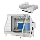 XPOtool Airbrush Absauganlage mit Wasserwand 11m³/min, Wasserfall Wasserschild mit LED und Lüfter zur Farbnebel Absaugung, hochwertige Lackierkabine für Airbrush-Arbeiten