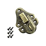 HMF 6495 Vintage Spannverschluss mit Schlossöse | 35 x 50 mm | Bronze