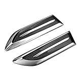 JNNJ 2 Stück Auto Fender Lufteinlass Styling Zubehör, Universal Auto Lufteinlass Abdeckhauben, Kotflügel Seitenluftschlitzabdeckung Zieraufkleber Dekoration Zubehör