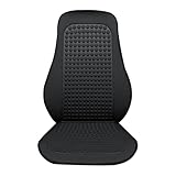 YUEDAM Auto Sitz Auflage für BMW X1 U11 2002-2024 2025, Vordersitz Sitzauflage Auto Fahrersitz Bequemer Sitzkissen Sitzpolster Autositzbezüge Sitzmatte,A/Black