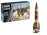 Revell Modellbausatz Militär I German A4 V2 Rocket I Maßstab 1:72 I Level 4 Bausatz I Teileanzahl 46 I ab 12+ Jahren I für Kinder und Erwachsene I inkl. Aufkleber-Set