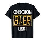 Bier Uhr Brauerei Brauen Biergarten Brauer Bierkrug T-Shirt