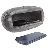 Stein Schlüsselversteck, Steinoptik, Geheimfachablage, realistisches Bild zum Verstecken, simulierter Schlüsselorganisator, ideal zur Aufbewahrung von Ersatzschlüsseln oder für Schnitzeljagden