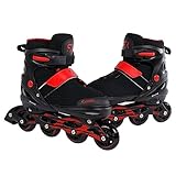 Kids Globe 720514 Street Rider Inlineskates Pro (Inliner schwarz, Größenverstellbar 28-32, abec9 Carbon Kugellager, Rollerblades für Kinder), Größe