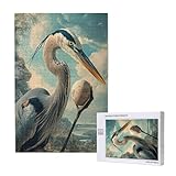 Pelikan Puzzle 300 Teile Erwachsene, DIY Ei Puzzle Design für Erwachsene und Kinder ab 5 Jahren, HD Farbe Puzzel mit Geschenkbox Verpackung for Wand Zimmer Deko Wohnzimmer, Geschenke für Frauen -5562