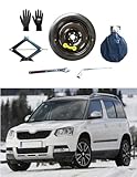 Notrad 17" kompatibel mit Skoda Yeti mit Wagenheber, Schlüssel, Handschuhe und Tasche