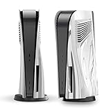 PS5 Cover für PS5 Disc Edition, innoAura PS5 Faceplate mit Kühlluftschlitzen, Anti-Kratz Staubdichtes PS5 Platten, Premium ABS Ersatzschale für PS5 Disc Edition (Silberne)