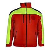 RescPol Fleecejacke Rettungsdienst leuchtgelb/rot/schwarz M