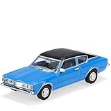 Ford Taunus TC 1600 Coupe Blau Knudsen 1970-1982 H0 1/87 Herpa Modell Auto mit individiuellem Wunschkennzeichen