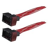 VGOL 2 Stück Auto Scheinwerfer Buchse Kabelbaum Webstuhl 10-Poliger Reparatur Lampe Kabelbaum Stecker Kabel Buchse Automotive Scheinwerfer Baugruppen