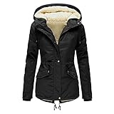 Funktionsjacke Damen 3 In 1 Winterjacke Lang Warm Gefüttert Winterparka Wintermantel Damen Warme Funktionsjacke Steppjacke Lang Steppmantel Warm Gefüttert Sweatshirt Langarm Hoodie Kapuzenpullover