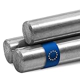 Stahl-Shop24 Rundstahl 25mm Durchmesser Länge 1000mm Metallstab für Gartendekoration Schweißarbeiten Möbelbau Heimwerkerprojekte Werkstoff S235JR+C/+SH+C