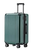 Münicase M816 TSA-Schloss Koffer Reisekoffer Trolley Kofferset Hardschale Boardcase (Dunkelgreen, Großer Koffer)