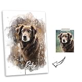 Dein Haustier als personalisiertes Portrait/Hund, Katze, Pferd, etc./ als Poster, Leinwand oder gerahmtes Bild/einzigartiges Geschenk (Poster, 20x30 cm)