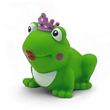 SUPERLOTTI Badespielzeug Froschprinzessin, eine original Quietschfigur, Qualitätsmarke für Kinder! Nur echt in der Apfelbox!