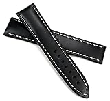 RIOS1931 20mm /18 Herren Juchtenleder Deutsch Uhrenarmband für Omega Faltschließe Handvernäht