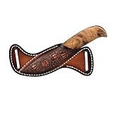 TOURBON Lederscheide für feststehende Messer mit Klinge für den Gürtel, EDC-Taschenmesserhalter, handgefertigtes Geschenk für Männer