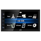 JVC KW-M25BT, Digital Media Receiver mit 17,3 cm Hochglanz-Touchpanel, Bluetooth, Android USB-Mirroring, 4 x 50 Watt