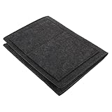 GALPADA Hängende Bett Aufbewahrungstasche aus Filz Stabiles Aufhängen Multifunktional für Bücher Fernbedienung als Schlafzimmer Organizer Dunkelgrau Praktische Betttasche für Ordentliches