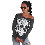 Yakuza Original Damen Skull Script Shirt Longsleeve, Farbe schwarz, Size XL