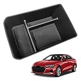 TTCR-II Kompatibel mit Audi A3 8Y 2021 2022 2023 2024 2025 Mittelkonsole Aufbewahrungsbox, A3 Mittelkonsole Organizer Armlehnen Aufbewahrungsbox, Center Console Organizer Tray A3 zubehör innenraum