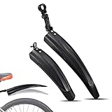 Fahrrad Schutzblech Set für Bulls Copperhead Millenial E-Stream EVO AM3 Grinder Evo Streetliner Evo, Vorne Hinten Fahrradschutzblech, Verstellbarer Schutzbleche Mountainbike/Rennrad,A Black