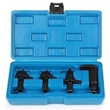 lalago 4 Stück Motor Einstellwerkzeug Satz, Nockenwellen Ausrichtungs- und Spannwerkzeug für Motor, Zahnriemen Werkzeug kompatibel mit VAG 1.2 Liter 3 Zylinder VW A3 Polo Lupo Skoda Crystal Motoren