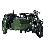 SYYANFEI Mini Alloy Motorrad Model 1:10 Für Ural M72 Beiwagen Motorrad Legierung Metall Druckguss Modell Spielzeug Fahrzeuge Klassische Home Interior Hobbies Druckguss-Nachbildung