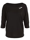 WINSHAPE Damen Dance Style, Fitness Freizeit Sport Yoga Workout 3/4-arm Shirt, Schwarz, M