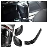 FZZ Parts DSG Schaltknauf Blende Rahmen Abdeckung Carbon Optik Passend für VW Polo Golf 7 Tiguan AD1 T-Roc T-Cross Scirocco Passat B8 Turan, Schwarz, 7688
