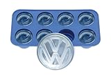BRISA VW Collection - VW Logo Eiswürfelform, Backform, Eiswürfelbereiter aus Silikon