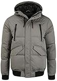 Indicode Ravert Herren Winterjacke Herrenjacke Jacke mit Kapuze, Größe:L, Farbe:Pewter 902